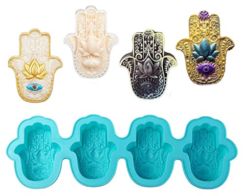 Zeaying Molde de Jabón Casero, Molde de Jabón de Silicona Artesanal, Molde de Silicona para Jabón Casero, para Jabones Hechos a Mano, Vela, Molde de Silicona para Fundición