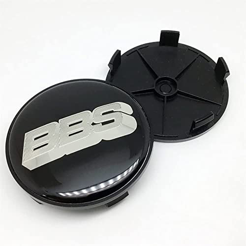 ZYHHDP 4 X Reifen & Felgen Radnabenkappen Emblem-Aufkleber Aufkleber, füR BBS 68mm Staubdichtes Styling-ZubehöR