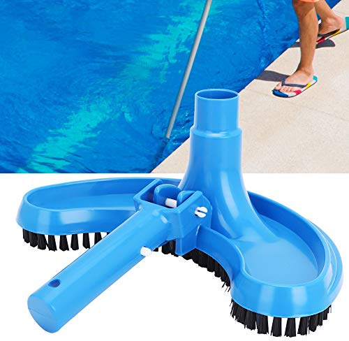 Wakects Cepillo de succión para piscina, cabezal de limpieza de media luna, azul, para piscinas, estanques, spas y hoteles