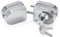Ranbo Cerradura para Puerta de Cristal sin Taladro, Acero Inoxidable 304, Acabado en Cromo Pulido, Compatible con Vidrio Templado 10-12mm, Diseño Moderno con Llave y Pomo para Interior y Exterior