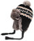 Damen Winter Mütze Strick Fliegermütze Ohrenschützer Trapper mütze Warm Fellmütze (Schwarz)