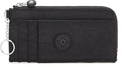 Kipling Dafni Wallet, Black Noir, 4.75''L x 3.25''H x 0.5''D