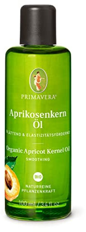 PRIMAVERA Pflegeöl Aprikosenkernöl bio 100 ml - naturreine Pflanzenkraft - Glasflasche - Aromaöl, Körperöl, Naturkosmetik - hautglättend, festigend, beruhigend – vegan
