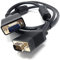 1m VGA to VGA Cable 15 pin SVGA Male to Male for Monitor Computer PC Laptops TV Projectors Extension Lead, HD15 All Data Pins Connected 3.3ft Black