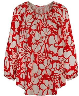 Seidensticker Damen Shirtbluse Bluse, Rot, 36