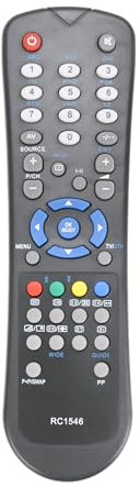 AULCMEET RC1546 Ersatzfernbedienung Kompatibel mit TECHWOOD Smart LED TV TK4015FHD12B-10100139 NOVUS-L22F275N2-10100645 TK90TNT02B RS685CHB TC2209TN875 TC3210TN847