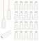 CATELL Blind Cord end 20Pcs Window Blind Wood Cord Knobs Pull Cord end Wood Cord Tassel Window Blind Real Wood Cord Tassels for Blinds or Shades DIY Home Decoration Curtain Craft (White)
