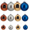 Thüringer Glasdesign Christbaumkugeln Christmas - Weihnachtsdeko - Christbaumschmuck (40 St.) - Weihnachtsbaum Kugeln aus Glas - 3 Größen - 9065