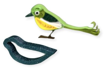 Generic Hanne Olesen: Quilling Tool, Vogel 2,8 cm/Blütenblätter