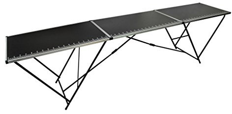 Camerina Tapeziertisch Klappbar MDF und Aluminium 300×60×78 cm Schreibtisch Vintage Adjustable Table