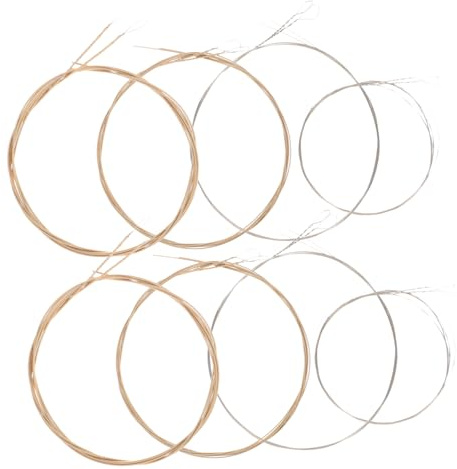 Cordes de Mandoline en Acier Inoxydable, Lot 8, Remplacement Facile | Surface Lisse, Fil en Acier, Accessoire pour Mandoline Acoustique, Pose Rapide, 1 Jeu