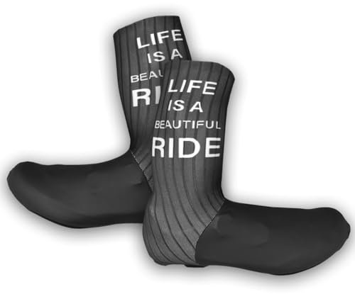 prolog cycling wear Unisex Fahrrad Überschuhe Aero Profi Rennrad Schuhüberzieher, Wasserdicht, Winddicht, Regenüberschuhe Elastisch, Robust (L/XL (Schuhgröße 42-44))