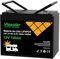 VIASOLAR Batería de Litio 100Ah 12V para autocaravanas LifePO4 energía Solar