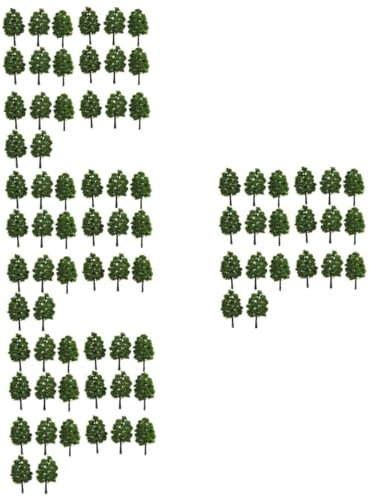 SEWACC Miniature Trees 80 STK Grüner Modellbaum Miniatur-zeder Landschaftsmodell Zeder Baumhaus Modell Gras Pflanzen Miniaturbäume Für Diorama Mini-Modell Bäume Modell Kleiner Baum Architekturmodell