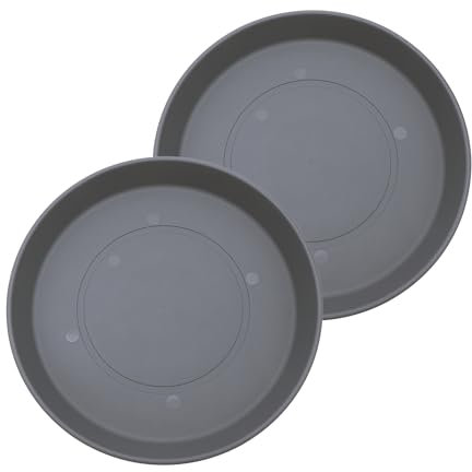 The HC Companies Sottovaso in plastica, grigio caldo, 53,3 cm