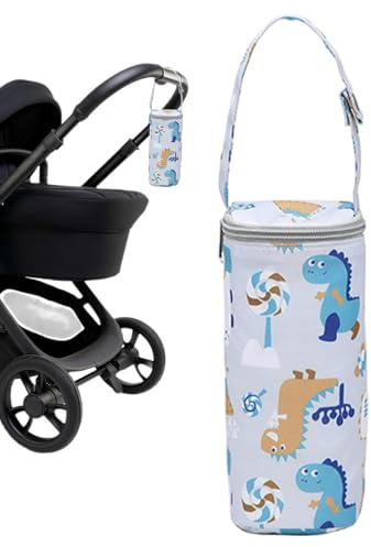 Ungtyb Isolierte Tasche, Muttermilchflasche, Kühltasche, Kühltasche, Outdoor-Flaschenkühler, Wärmertaschen, verstellbarer Schultergurt, Taschen für stillende Mutter, Kita, Reisen, grau, Refer to