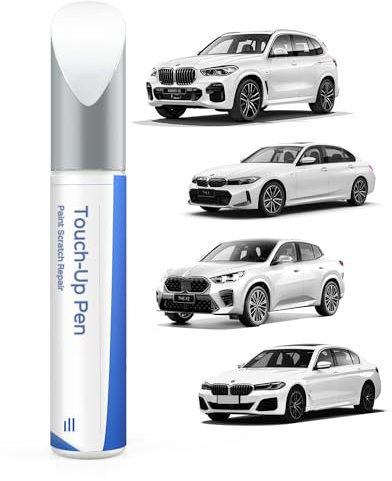 Vernice per ritocchi BMW – Corrispondenza esatta – Rimozione di graffi e scheggiature – Bianco alpino (300)
