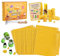 BuzzoXerex Bienenwachsplatten für Kerzen, 24PCS Gelbe Bienenwachsplatten, Wachsplatten für Kerzen mit Geschenkbox (20 * 20 cm) Weihnachtsgeschenke für Familie Freunde und Kinder