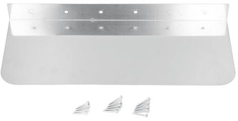 Seitlicher Spritzschutz aus Edelstahl, Wandmontage-Spritzschutz mit Schrauben, Spritzschutz für Waschbecken, Badezimmer, Waschbecken, Seitlicher Spritzschutz, Spritzschutz für (L)