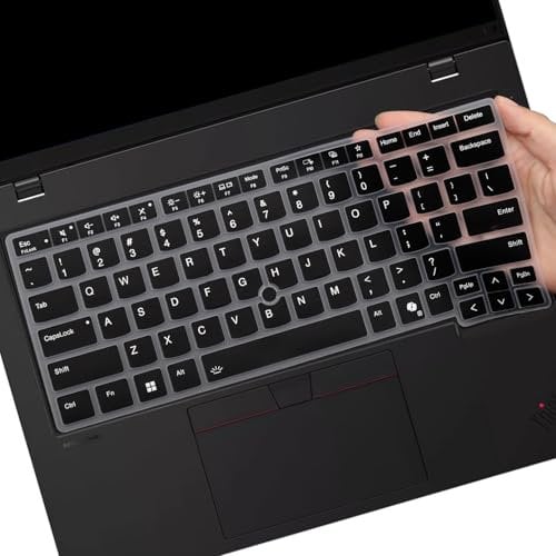 Keyboard Cover for Lenovo Thinkpad L14 Gen 5 /Thinkpad P14s Gen 5 / Thinkpad T14 Gen 5 /Thinkpad T14s Gen 6 14 Inch Laptop, US English Layout Keyboard Cover Skin Protector -Black