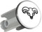 Huuraa Waschbeckenstöpsel Widder Sternzeichen Symbol 4cm Stopfen mit Tierkreiszeichen Symbol Geschenk Idee für Freunde und Familie