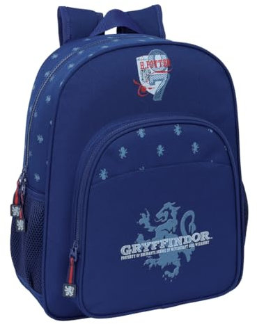 HARRY POTTER CAPTAIN Schulrucksack für Kinder, Kinderrucksack, anpassbar an Kinderwagen, ideal für Kinder im Schulalter, bequem und vielseitig, Qualität und Widerstandsfähigkeit, 32 x 12 x 38 cm,