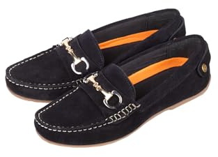 Ladies Country Suede Leather Snaffle Loafers Women's Summer Equestrian