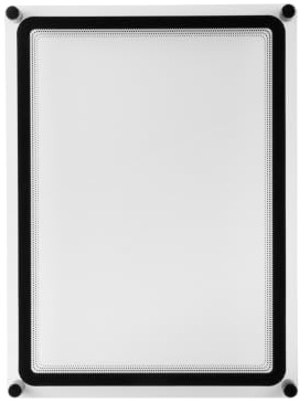 Djois, 930027 - Acryl Wand-Posterhalter, Magneto Display Rahmenhülle, A4 Dokument, Schwarz, Vertikale/Horizontale Montage, Elegantes Design, Inklusive Material, Ideal für Beschilderung