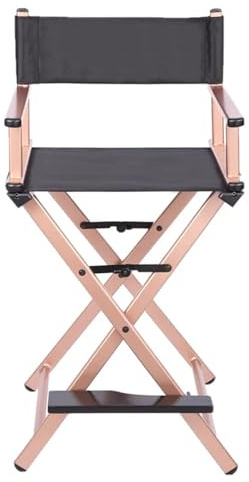 JBJYGSG Chaise de Loisirs Chaise de réalisateur Pliable Petit Paquet Chaise Pliante en Alliage d'aluminium Chaise de Maquillage d'extérieur pour Camping, Mer, Plage(Rose Gold)