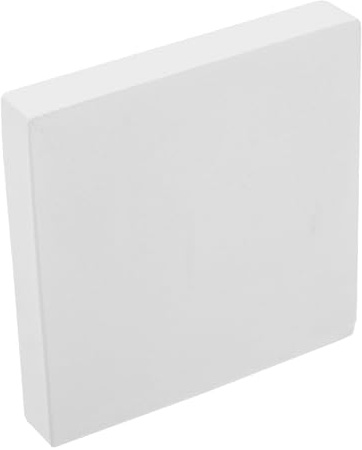 BATHVEVE Pottery Wheel Bat Gypsum Board with Smooth Surface and Convenient Storage, Rounded White Clay Turntable Wheel for Ceramic Art and Making Pots, Sturdy Gypsum Discs for DIY Crafts