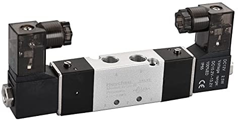 Heschen Electrical Pneumatic Solenoid Valve 4V120-06 12VDC PT1/8 5 Way 2 Position CE