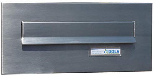 CD-16 Edelstahl Briefkasten Frontplatte mit Namensschild (160x310 mm) - LETTERBOX24.de