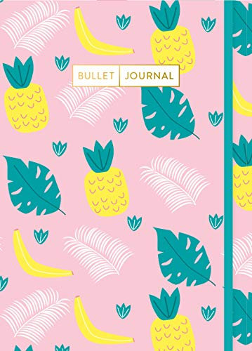 Bullet Journal Tropical: Mit Punkteraster, Seiten für Index, Key und Future Log sowie Lesebändchen und praktischem Verschlussband