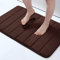 Homaxy Memory Foam Badezimmer Badteppich Saugfähige Rutschfester Badvorleger Waschbar Badematte - 51 x 76 cm, Braun