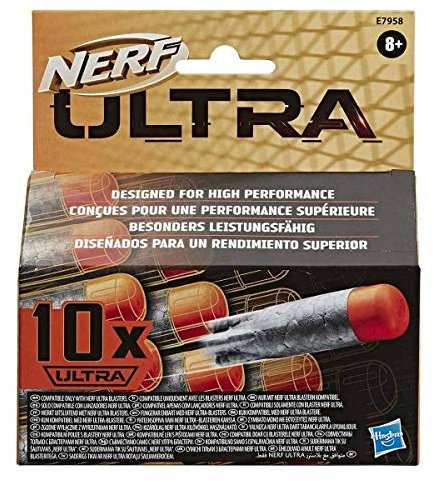 Hasbro E7958EU4 Ultra 10-Dart Nachfüllpack – der ultimative Nerf Dart Spaß – Nur mit Nerf Ultra Blastern kompatibel