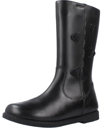 Geox Mädchen J Shawntel Girl Mid Calf Boot, Schwarz, 24 EU