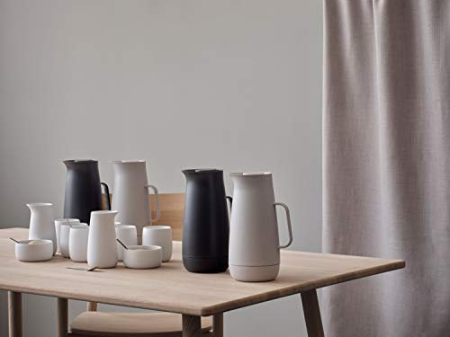 Foster Isolierkanne 1L Kunststoff, anthrazit BPA- und Phthalatfrei LxBxH 16x13x26cm mit Glaseinsatz nicht spülmaschinenfest