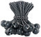 LOOGI Bungee Cord with Balls, 30Pcs 4 Inch Black Bungee Ball Cords, Heavy Duty Tarp Bungees Ties Elastic Tie Down Straps for Tarpaulin Tent Camping Pavilions Flag Marquee
