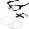 PapaViva Ersatzlinsen & Gummi-Kits für for Oakley Jawbone Vented Kristallklar