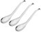 Cucchiaio di Caviale Cucchiaio con Foro di Scarico Cucchiai Caviar 56 Fori Cucchiaio da Servizio in Acciaio Inossidabile Lucido Cucchiaini da Caviale Fatti Mano Cucchiai Minestra Cucina Utensili 3PCS
