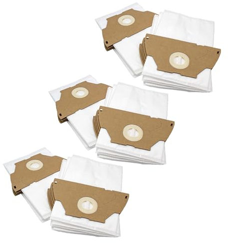 vhbw 30x Sacs compatible avec Tornado TO 1111 Elyps, TO 1112 Elyps, TO 1113 J Elyps aspirateur - microfibres non tissées, 28cm x 21,5cm, blanc