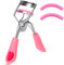 Uranian Beauty Wimpernzange Kamm Wimpernzange mit 2 Silikon Nachfüllpads Premium Lash Curler Make-up Werkzeug für Frauen und Mädchen (Rosa)