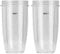 2 Pièces Cup Gobelet de Remplacement pour NUTRIBULLET Original 600 Watt et NutriBullet Pro 900 W Blender Électrique, Blender Bol en Verre Accessoires, Nutribullet Pièces de Rechange de Tasse