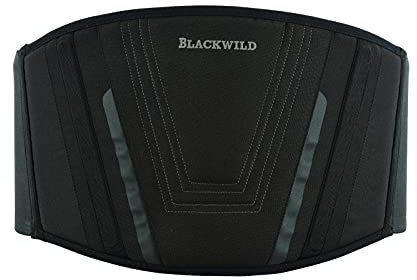 BLACKWILD Nierengurt Motorrad| Nierengurt Motorrad Herren und Damen, Grundschwarz | Effektive Stabilisierung nierenwärmer Lendenwirbelstütze Nierengurt (XS = 70-80cm Bauchumfang)