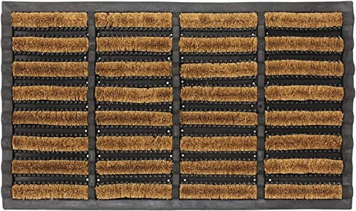 VL Door Mat 45x75cm – Durable Coir Door Mats Outdoor with Anti-Slip Rubber Base – Machine Washable, Super Absorbent Outdoor Mat for Mud, Rain & Dirt – Great for Entryways, Patio, Porch (Pack of 1)
