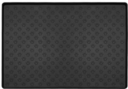 Silikon Matte Für Kaffeemaschine, Unterlage Für Kaffeevollautomat, Anti-Rutsch Kaffeemaschine Silikon Unterlage 48 x 30 cm, Leicht Zu Reinigen (48x30cm - Schwarz)
