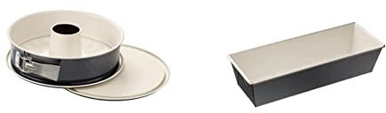 Dr. Oetker Springform mit Flach- und Rohrboden Ø 28 cm, Kuchenform mit 2 Böden, Inklusive Kuchenlöser & Kastenform 30 cm BACK-TREND, Königskuchenform mit ausgezeichneter Wärmeleitung