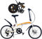 Faltrad für Erwachsene Klapprad 6 Gang-Schaltung Klappfahrrad Quick-Fold-System Fahrräder Klappfahrrad für Outdoor Reisen Camping,White/Spokes / 20inch