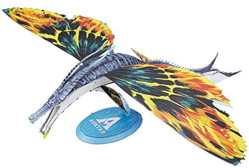 Fascinations ICX242 Metal Earth Metallbausätze - Avatar 2 Reittier Skimwing, lasergeschnittener 3D-Konstruktionsbausatz, 3D Metall Puzzle, DIY Modellbausatz mit 2 Metallplatinen, ab 14 Jahre