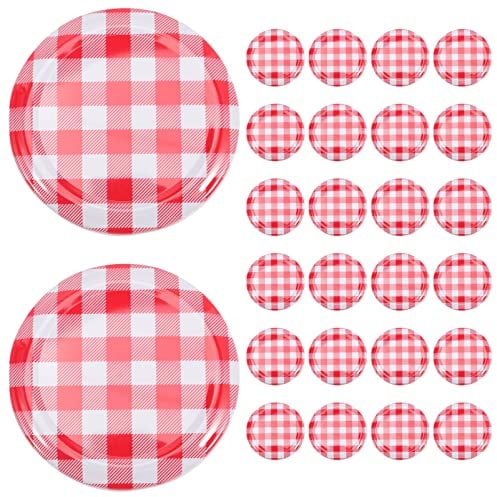 Hemoton 40pcs Regular Mouth Mason Jar Lids Wide Mouth Lids Sealing Canning Jar Lids Spout Sealing Caps for Bottles Jam Drinks Wide Mouth Canning Jar Mason Jar Lug Four Iron Yogurt